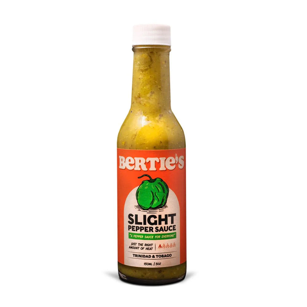 Berties Slight Pepper Sauce  5oz