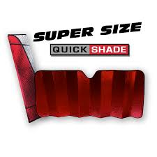 HS Reflective Sun Shade Red 27"x67"