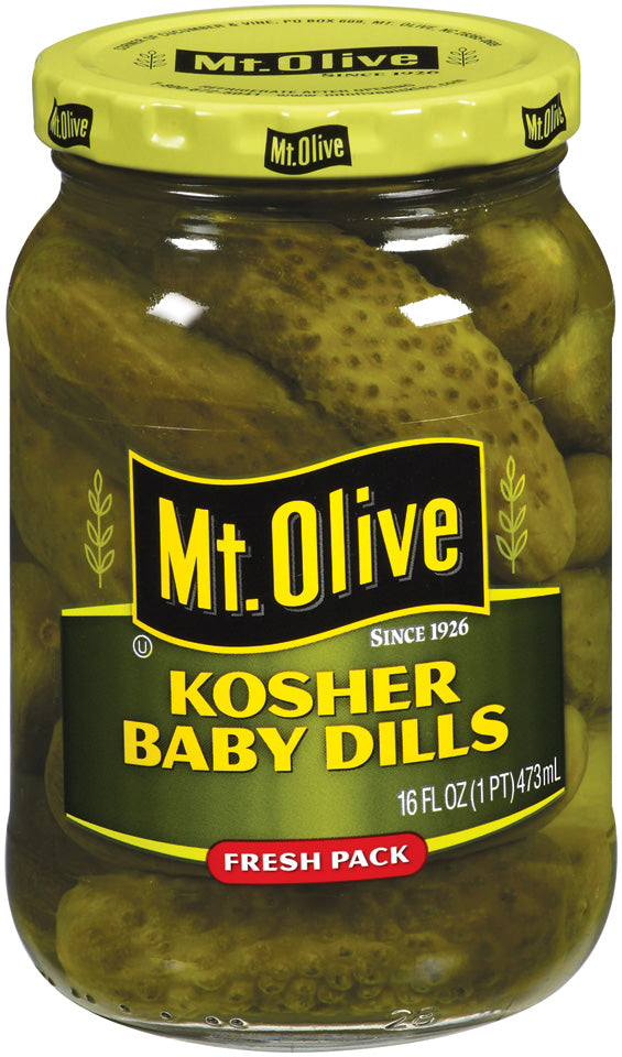 Mt Olive Kosher Baby Dills 16oz