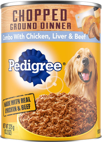 Pedigree Chop Chicken Beef Liver 625g