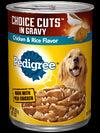 Pedigree C/Cut Chicken/Rice Dog Food 625g