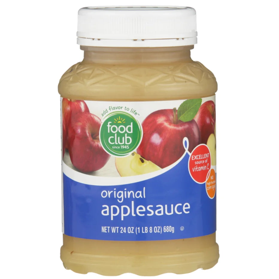 Food Club Original Applesauce 24oz