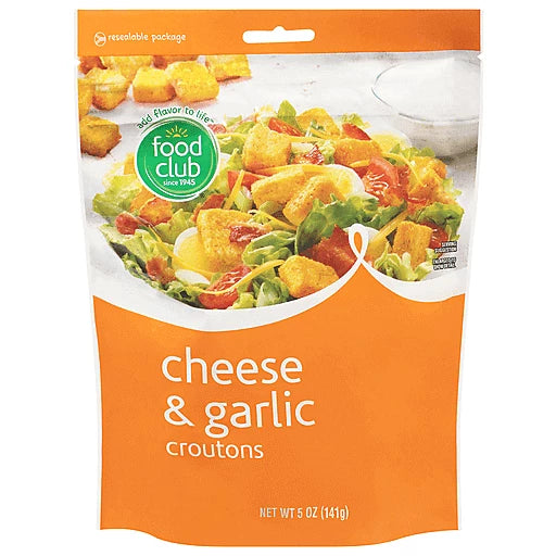 Food Club Cheese & Garlic Croutons 5oz