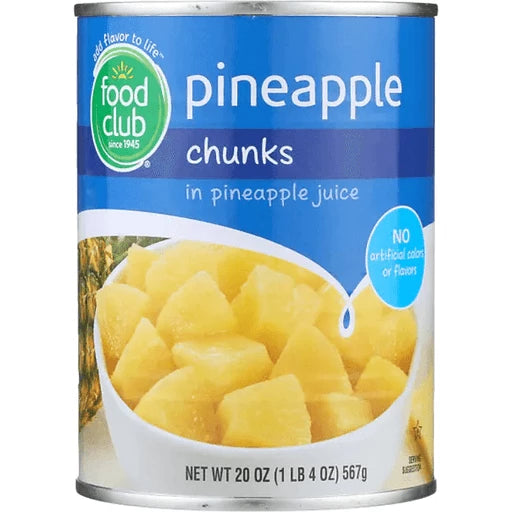 Food Club Pineapple Chunks 20oz