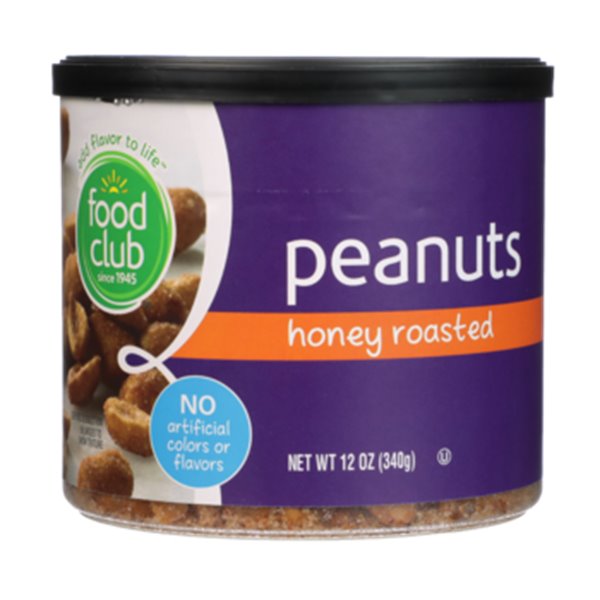 Food Club Honey Roasted Peanuts 12oz