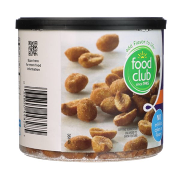 Food Club Honey Roasted Peanuts 12oz