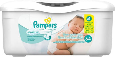 Pampers Sensitive Wipes Tub 64s