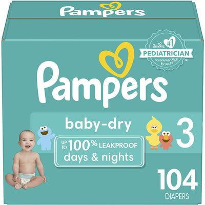 Pampers Baby Diapers Stage 3 104s