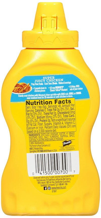 Frenchs Classic Yellow Mustard 8oz