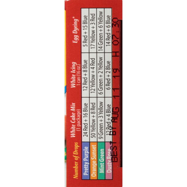 Mccormick Assorted Food Colors 29ml