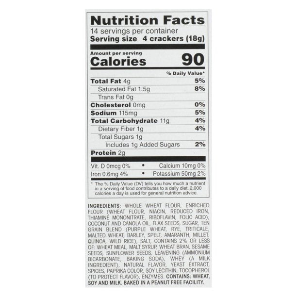 Breton Multigrain Wheat Crackers 4oz