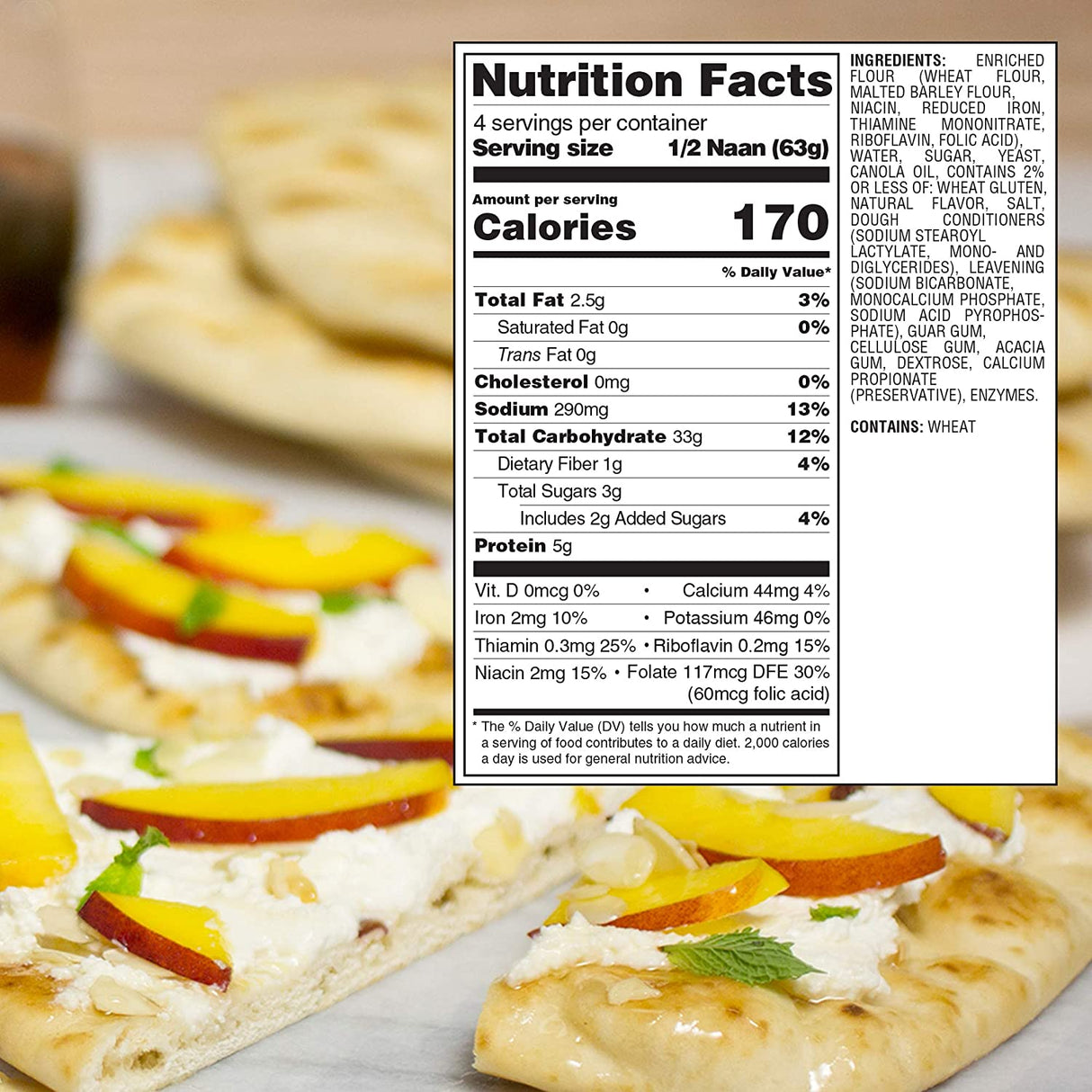 Toufayan Garlic Naan  9oz