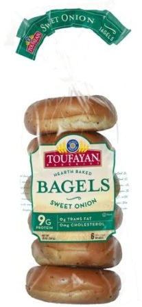 Toufayan Bagels With Onion 20oz