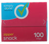 Simply Done Zipper Snack Bags 100s