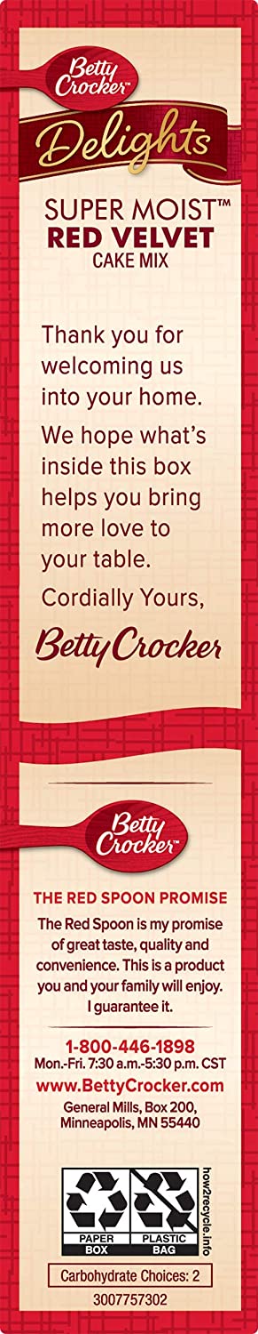 Betty Crocker Red Velvet Mix 15.25oz