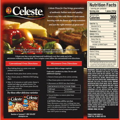 Celeste Deluxe Pizza 5.9oz