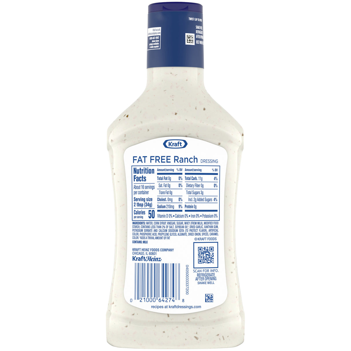 Kraft Free Ranch Dressing 16oz