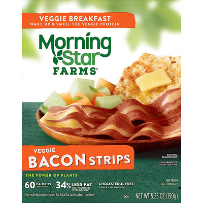 Morningstar Breakfast Bacon Strips 5.5oz