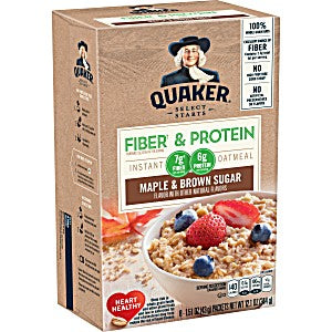 Quaker Fiber&Protein Instant Oats 8's