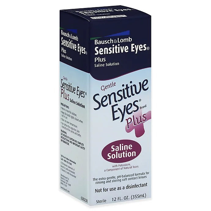 B&L Sensitive Eyes Plus Saline Solution