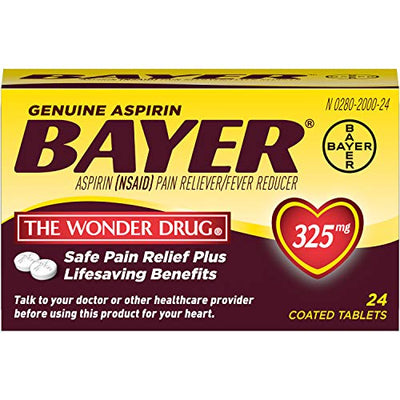 Genuine Bayer Pain Relief Tablets 325g/24