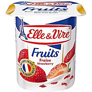Elle Vire Strawberry Yogurt 125g