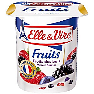 Elle & Vire Mixed Berry Yogurt 125g