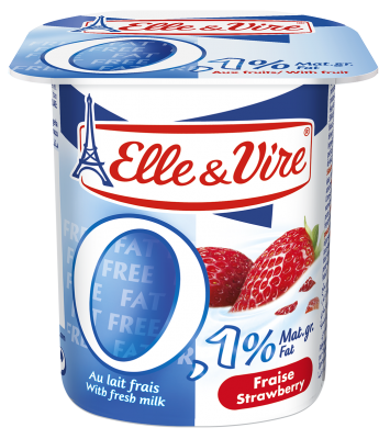 Elle Vire Light S'berry Yogurt 125g