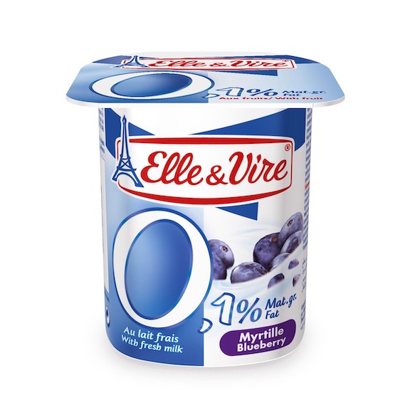 Elle & Vire Blueberry Light Yogurt 125g