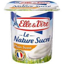 Elle Vire Plain Sweet Yogurt 125g