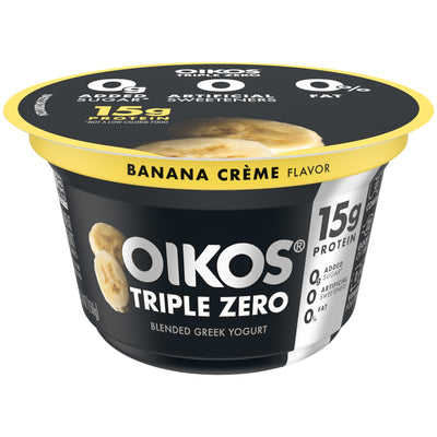 Dannon Oikos Triple Zero Banana Creme Yogurt 5.3oz