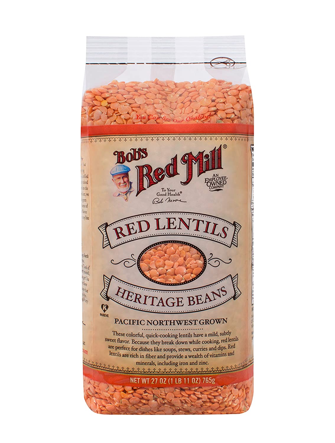 Bob's Red Mill Red Lentils 27oz