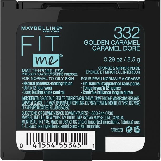 Maybelline Fit Me Matte + Poreless Golden Caramel .29oz