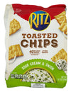 Ritz Toasted Sour Cream And Onion Chips 8.1oz