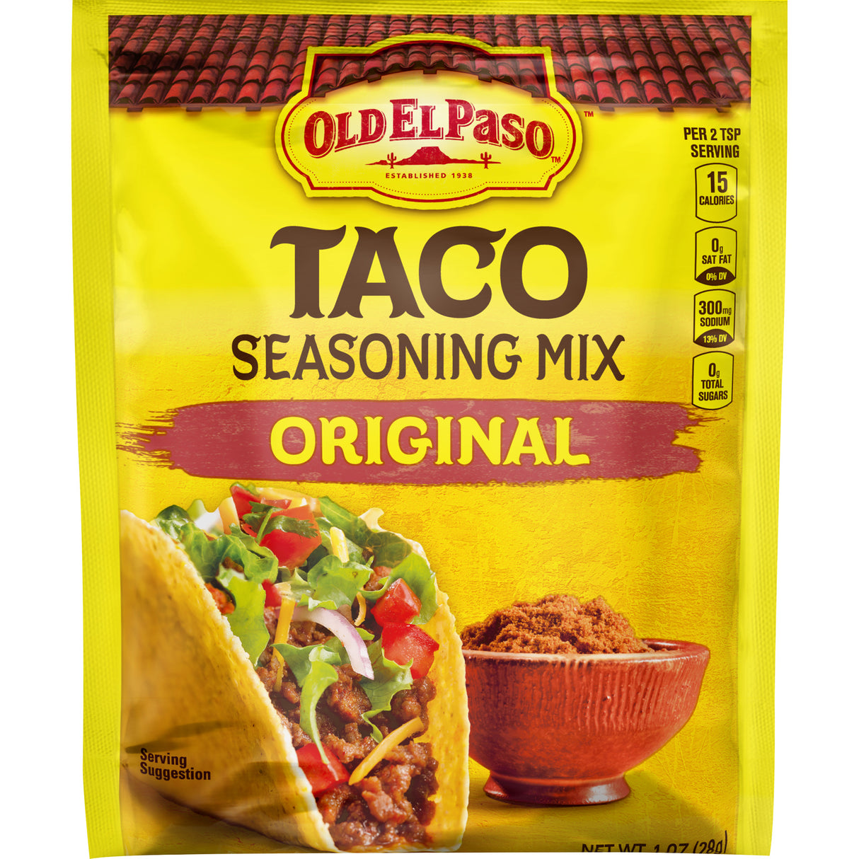 Old El Paso Taco Seasoning Mix Original 1oz