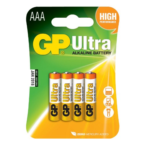 GP Ultra Alkaline Battery AAA 4s