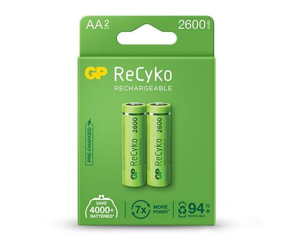 GP Rechargeable Batteries AAA 2's