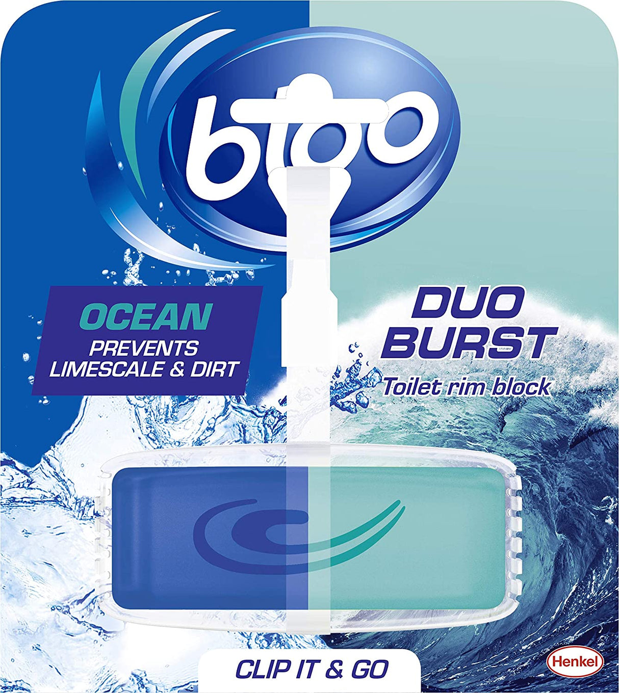 Bloo Lemon Toilet Rim Block 40g