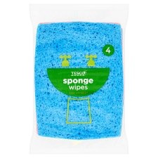Tesco +Sponge Wipes 4's