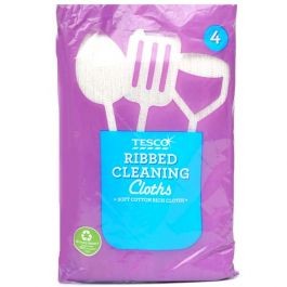 Tesco Ribbled Cloths 4pk