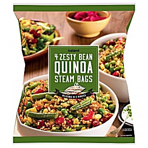 Iceland 4 Zesty Quinoa Steam Bags 500g