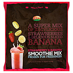 Iceland Sberry Bana Smoothie Mix 500g