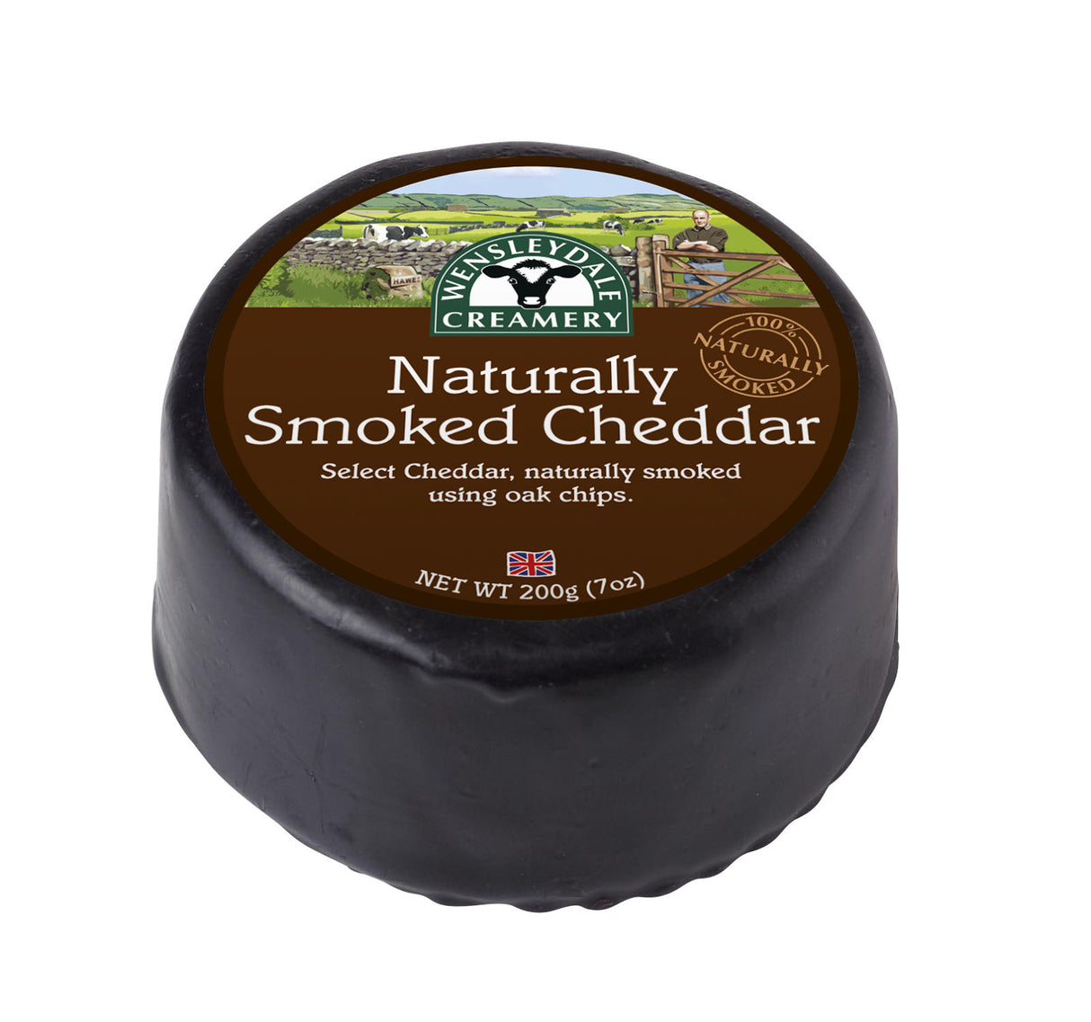 Wensley. Naturally Smoked Cheddar 200g