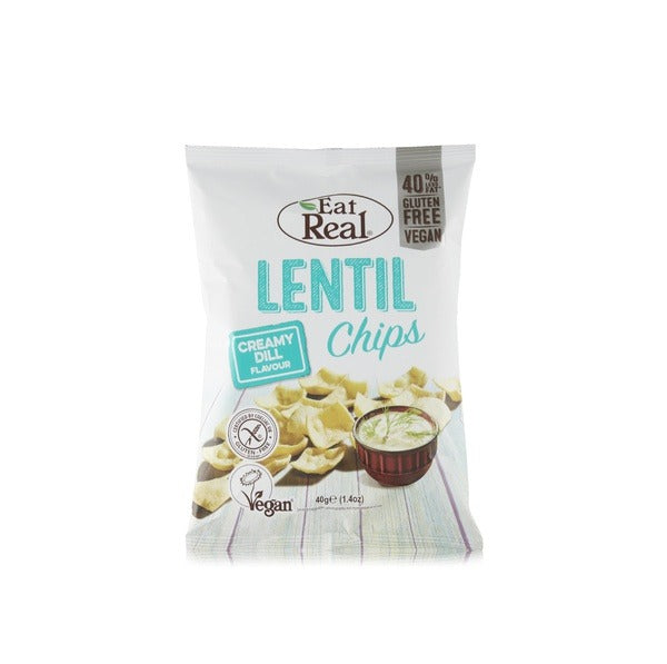 Eat Real Lentil Chips Creamy Dill 40g