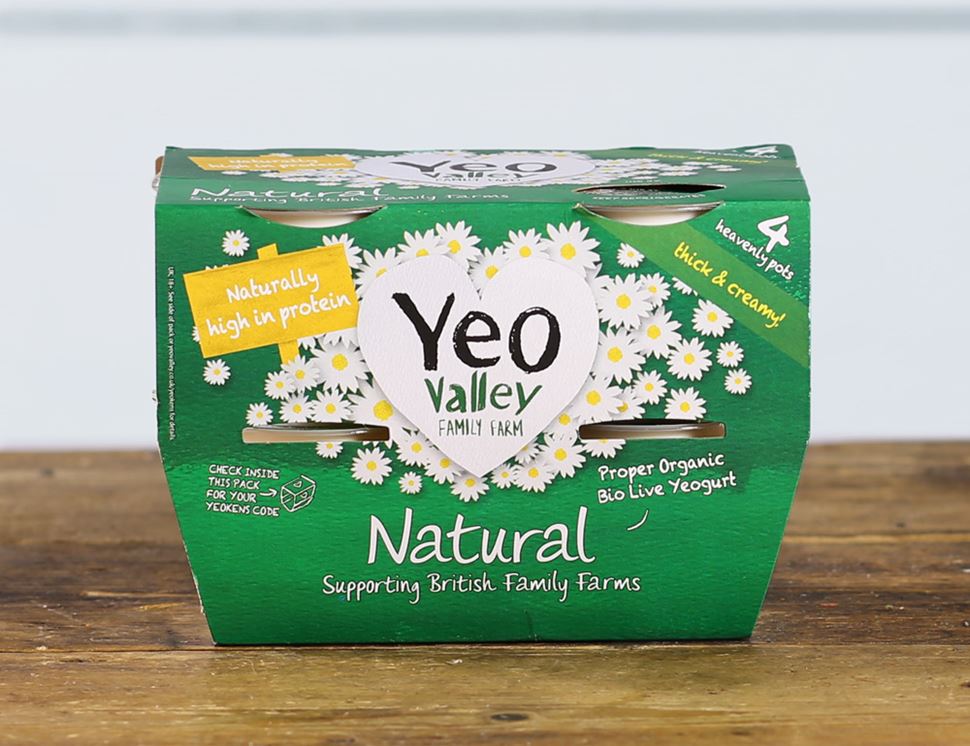 Yeo Valley Natural Yogurt  4pk