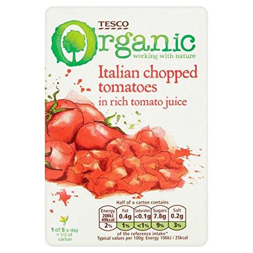 Tesco Italian Chop Tomatoes Basil 390g