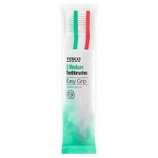 Tesco Toothbrushes Med 2Pack