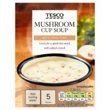 Tesco Mushroom Cup Soup Croutons 5s
