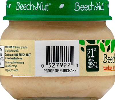 Beech Nut Stage1 Classics Turkey & Broth 2.5oz