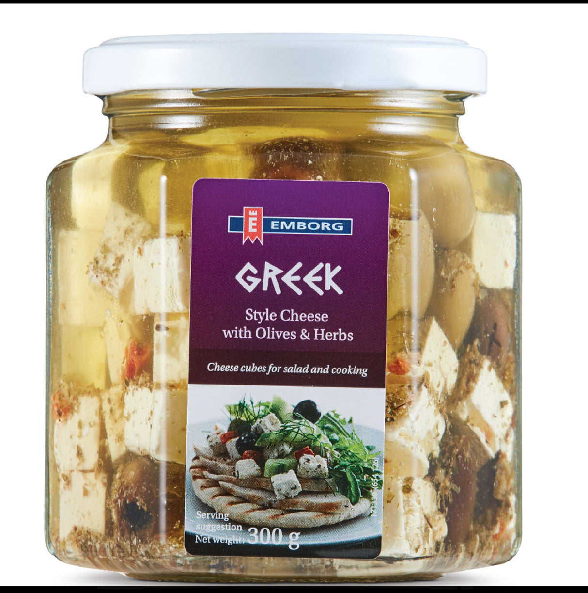 Emborg F.Cheese w.Olives & Herbs 300g